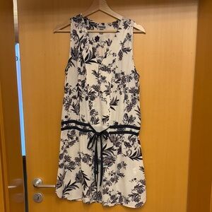 Chelsea28 Black and White Floral Mini Dress